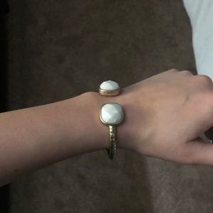 White and gold bracelet